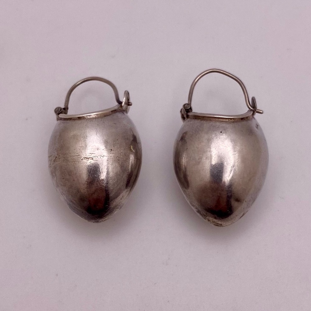 Sterling silver tribal earrings